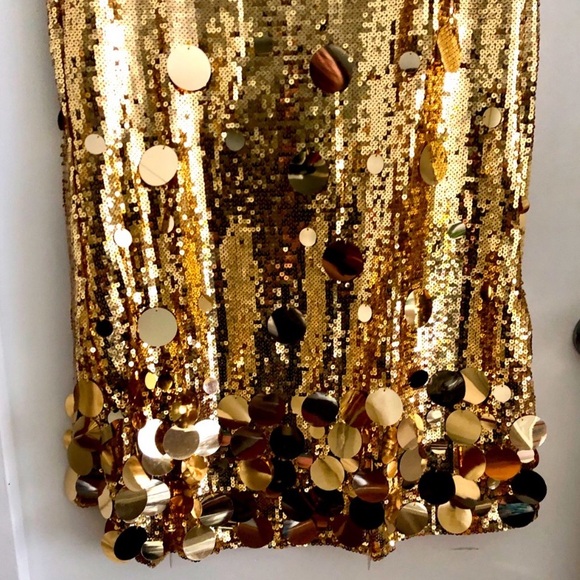 🎉Plus Size Elegant Gold Or Silver Long Sequin Formal Midi Skirt - Picture 6 of 14